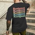 ヴィンテージ70年代ガイアナヒッピーシティ レトロロシニョール メンズTシャツ バックプリント 彼への贈り物
