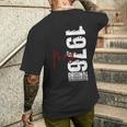 ヴィンテージカー 1976 年5月 50 歳の誕生日 1976 年のクラシックカー メンズTシャツ バックプリント 彼への贈り物