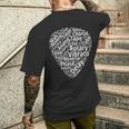 ヴィンテージギターエフェクトペダル Fx アナログ ディレイ オーバードライブ ファズ メンズTシャツ バックプリント 彼への贈り物