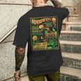 ヴィンテージ・ハロウィーン・クラシック・ホラー映画ポスター ホラーフェスト メンズTシャツ バックプリント 彼への贈り物