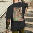 ヴィンテージ日本の妖怪悪魔原宿日本神話 メンズTシャツ バックプリント 彼への贈り物