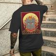 不動明王 金剛乗仏教不動主 日本語 中国語 メンズTシャツ バックプリント 彼への贈り物