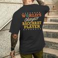 世界で一番大丈夫なバカラ プレーヤー レトロ ギャグ ギフト 面白いカジノ メンズTシャツ バックプリント 彼への贈り物