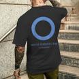 世界糖尿病デー 糖尿病の啓発 メンズTシャツ バックプリント 彼への贈り物
