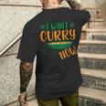 今カレーが欲しい インド料理 インド米 メンズTシャツ バックプリント 彼への贈り物