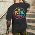 保護者教員会 チームサポーター Pta秘書 メンズTシャツ バックプリント 彼への贈り物