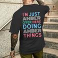俺はこっちのアンバーなんだよこいつはアンバー・シングス・ネームをやってるだけ 長袖tシャツ メンズTシャツ バックプリント 彼への贈り物