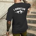 動物レスキュースクワッド メンズTシャツ バックプリント 彼への贈り物
