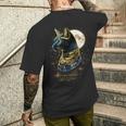 古代エジプト エジプト神 猫 エジプト学 ツタンカーメンバステット メンズTシャツ バックプリント 彼への贈り物
