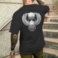 古代エジプト神話 スカラベ メンズTシャツ バックプリント 彼への贈り物