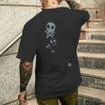 和ポップ 猫ドクロ メンズTシャツ バックプリント 彼への贈り物