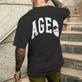 埼玉 市ティ 上尾市 メンズTシャツ バックプリント 彼への贈り物