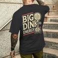 大きなピックルボール ディンク エネルギー ピックルボール パドル スポーツ愛好家 メンズTシャツ バックプリント 彼への贈り物