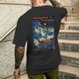 妖怪シンジケート 浮世絵 日本の木版天狗スピリット メンズTシャツ バックプリント 彼への贈り物