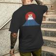 富士山柴犬tシャツ 日本犬ジャパンtシャツ カワイイ メンズTシャツ バックプリント 彼への贈り物
