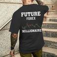 将来のfx億万長者トレーダー メンズTシャツ バックプリント 彼への贈り物