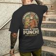 市川市動物園 ハングインゼア パンチ メンズTシャツ バックプリント 彼への贈り物