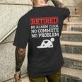 メンズ 引退 目覚まし時計 なし 通勤 問題なし 退 メンズTシャツ バックプリント 彼への贈り物