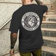 心臓血管集中ケア 心臓 Icu Cvicu 看護師 メンズTシャツ バックプリント 彼への贈り物