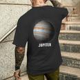 惑星ジュピター -太陽系の惑星 メンズTシャツ バックプリント 彼への贈り物