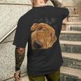愉快な犬 エアデールテリア メンズTシャツ バックプリント 彼への贈り物