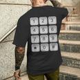 数字キーパッド 電話 番号 セキュリティコード ピンパッド 衣装 メンズTシャツ バックプリント 彼への贈り物