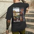 日本 電車 美学 ミニマリスト 90年代 東京 ストリートウェア メンズTシャツ バックプリント 彼への贈り物