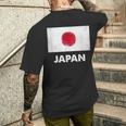 日本の国旗 日本の国旗 Japan Flag メンズTシャツ バックプリント 彼への贈り物