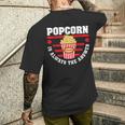 映画と日付の夜のギフトのためのおかしいポップコーンのtシャツ メンズTシャツ バックプリント 彼への贈り物