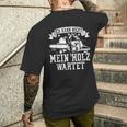 林業労働者 ランバージャック アウトフィット 林業の楽しいアイデア メンズTシャツ バックプリント 彼への贈り物