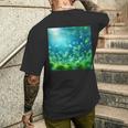 植物プランクトン 動物プランクトン バクテリオプランクトン メンズTシャツ バックプリント 彼への贈り物