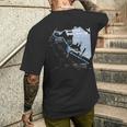 横浜みなとみらい日本鉄道 – お土産ルートマップ メンズTシャツ バックプリント 彼への贈り物