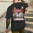 歌舞伎町 東京 ジャパン ナイトライフ 日本のストリートアート メンズTシャツ バックプリント 彼への贈り物