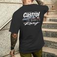 洗練されたレースカーモーターオイルグラフィック Papl3548 メンズTシャツ バックプリント 彼への贈り物