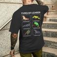 爬虫類愛好家 トカゲ メンズTシャツ バックプリント 彼への贈り物