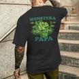 父の日に贈る「モンステラパパ メンズTシャツ バックプリント 彼への贈り物