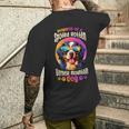 甘やかされて育った腐ったバーニーズマウンテンドッグ メンズTシャツ バックプリント 彼への贈り物