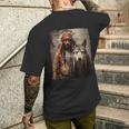 男と狼 長袖tシャツ メンズTシャツ バックプリント 彼への贈り物