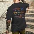 異なるタイプのロブスター種チャート海洋生物学 メンズTシャツ バックプリント 彼への贈り物