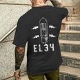 真空管tシャツ アナログラジオエレクトロニクスギフト メンズTシャツ バックプリント 彼への贈り物