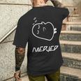 眠っているメジェド、面白い皮肉 長袖tシャツ メンズTシャツ バックプリント 彼への贈り物
