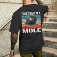 私はモグラ ハロウィン 動物 モグラ メンズTシャツ バックプリント 彼への贈り物