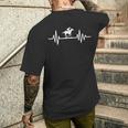 競馬愛好家 競馬ファン 面白い競馬 メンズTシャツ バックプリント 彼への贈り物