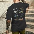第二次世界大戦 戦闘機 P51 マスタング スピットファイア メッサーシュミット B-17 メンズTシャツ バックプリント 彼への贈り物
