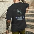 米軍用機 Ch-47D チヌークヘリコプター メンズTシャツ バックプリント 彼への贈り物