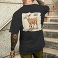 素敵な若いヤギの動物服。 メンズTシャツ バックプリント 彼への贈り物