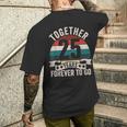 結婚25周年記念 Together 25 Years Forever To Go メンズTシャツ バックプリント 彼への贈り物