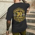結婚30周年 結婚記念日 1996年 2026年 結婚30年 メンズTシャツ バックプリント 彼への贈り物