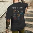 蛇の種類 蛇 蛇 ボア コブラ メンズTシャツ バックプリント 彼への贈り物