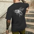 蜂 動物 モチーフ アート 蜂 メンズTシャツ バックプリント 彼への贈り物